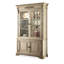 Beige massif + bois manufacturé + vitrines en verre