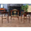 Ensemble table haute avec dessus en cuir