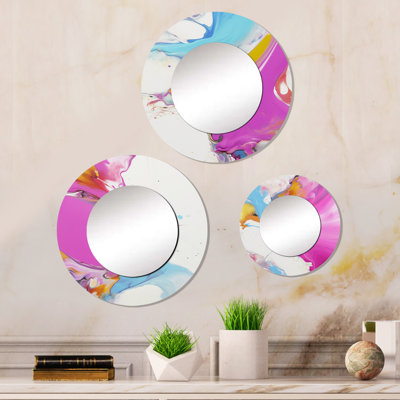 Prier Metal Round Mirror