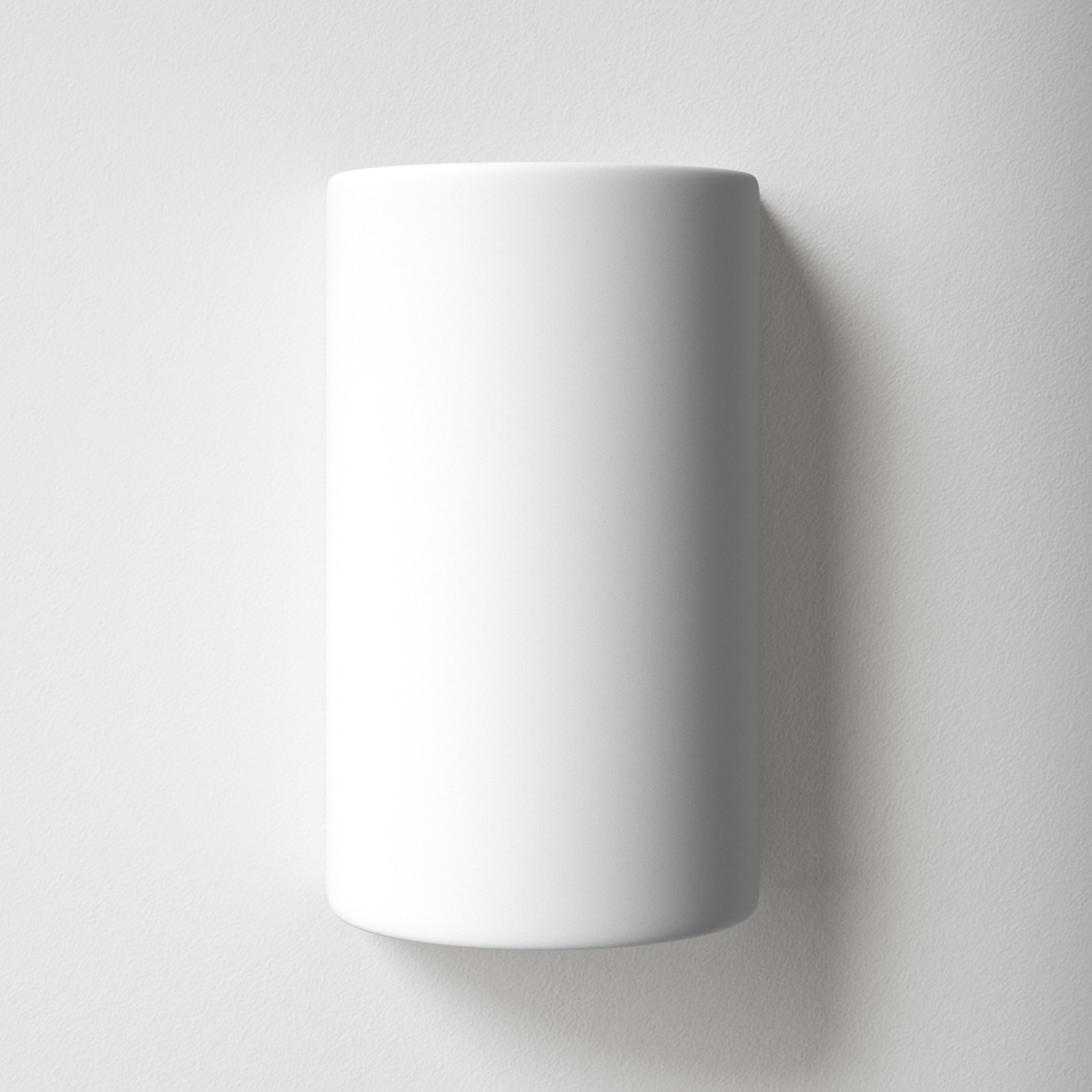 Pacursa 2-Light Dimmable Ceramic Flush Mount Sconce, 12.5" H x 7.75" W x 6.25" D, Integrated LED, Gloss White/Gloss White