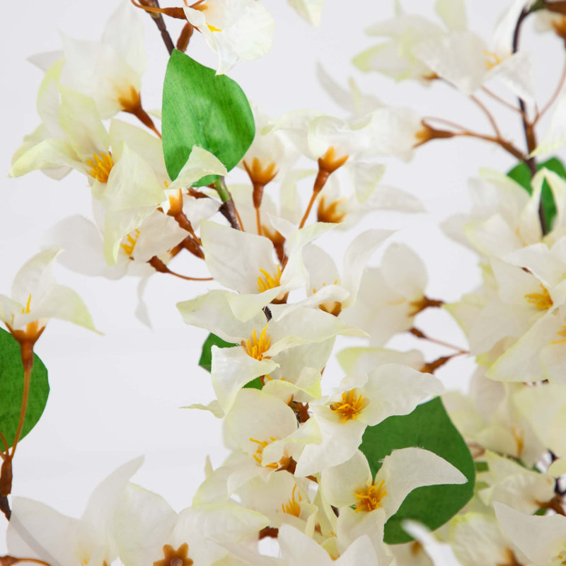 31 po Bougainvillée artificielle dans un vase, Blanc