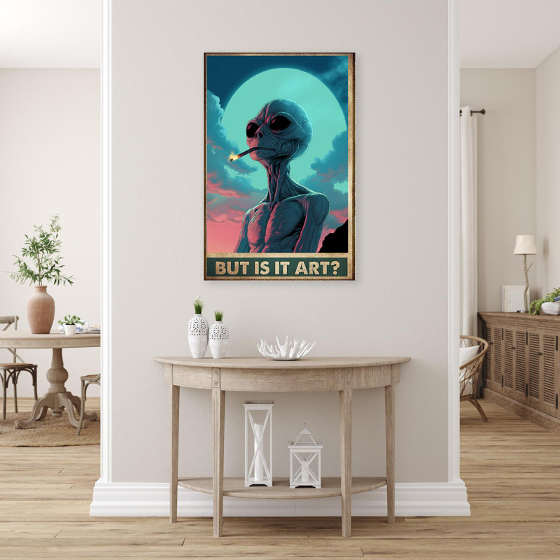 «Lashar Alien But Is It», impression sur toile, H 36 po x l 24 po x P 1,25 po