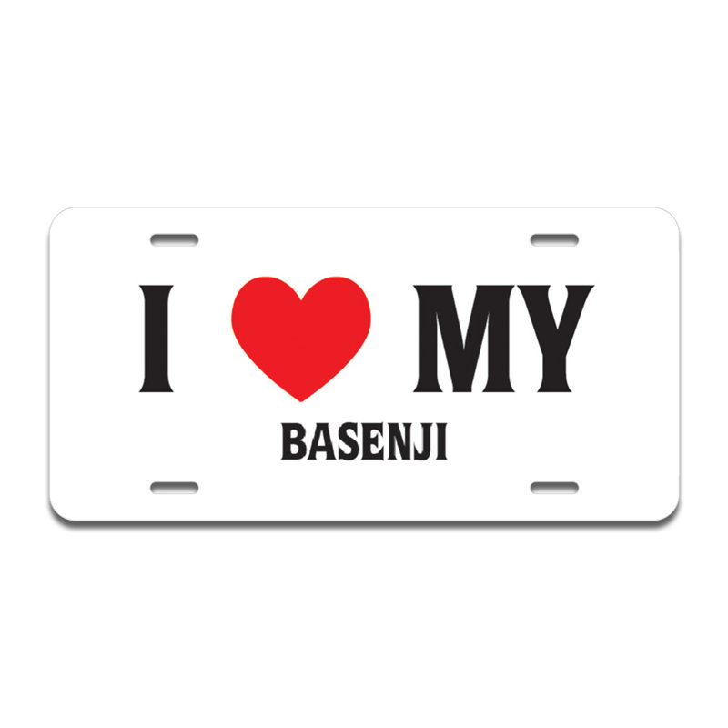 Cadre en aluminium I Love My Basenji