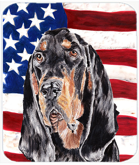 Planche à découper en verre Patriotic Coonhound