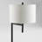 Ladon 58'' Black Swing Arm Floor Lamp
