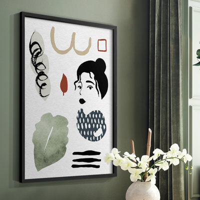 Collection encadrée Mindfulness IV, impression sur bois massif