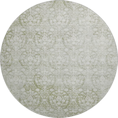 Premium Machine Washable Glanton AMF1231 Damask Rug