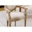 Cream Solid Wood French Dining Chairs 2 . Padded Seat And . Upholstery, Copper Nailhead Trim. Frame. 20.42 In Depth X 18.69 Width 32.33 Height. 16.21 Lb Style Chair 2 , Cream. Construction
