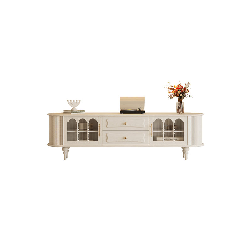 Crédence de rangement en bois massif American, H 23,62 po x L 78,74 po x l 15,74 po