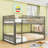 Queen Over Queen Bunk Bed With Guardrails-416836753