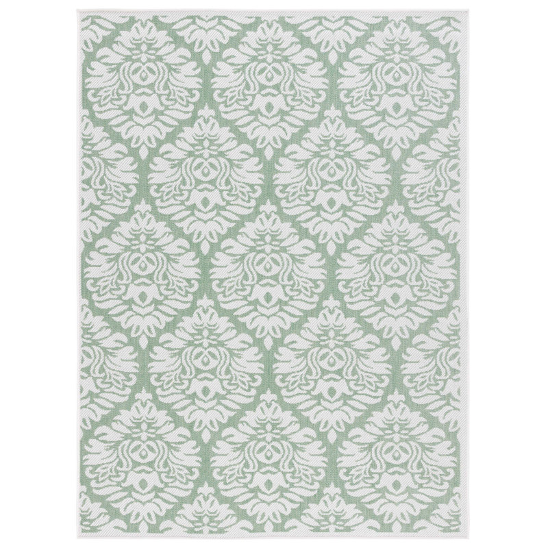 Nalaiya Performance Machine Washable Geometric Indoor/Outdoor Area Rug, Rectangle 4' x 6'