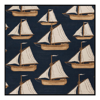 Washable Brigantines Nautical Area Rug