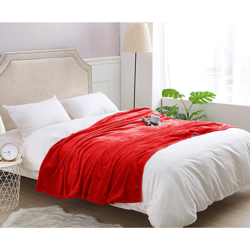 Papillon Throw Blanket, W150cm x L200cm, Red