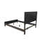 Grand lit pour chambre à coucher avec lit de style contemporain rustique et tête de lit, beauté