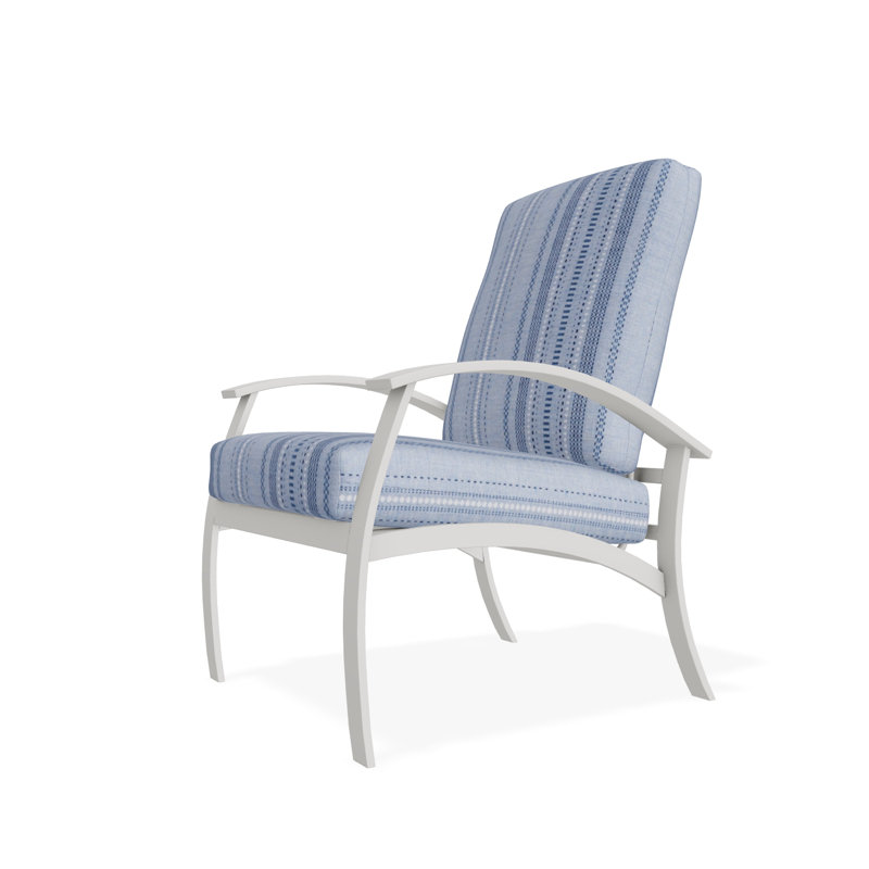 Belle Isle Outdoor Lounge Chair, Huskie, Snow