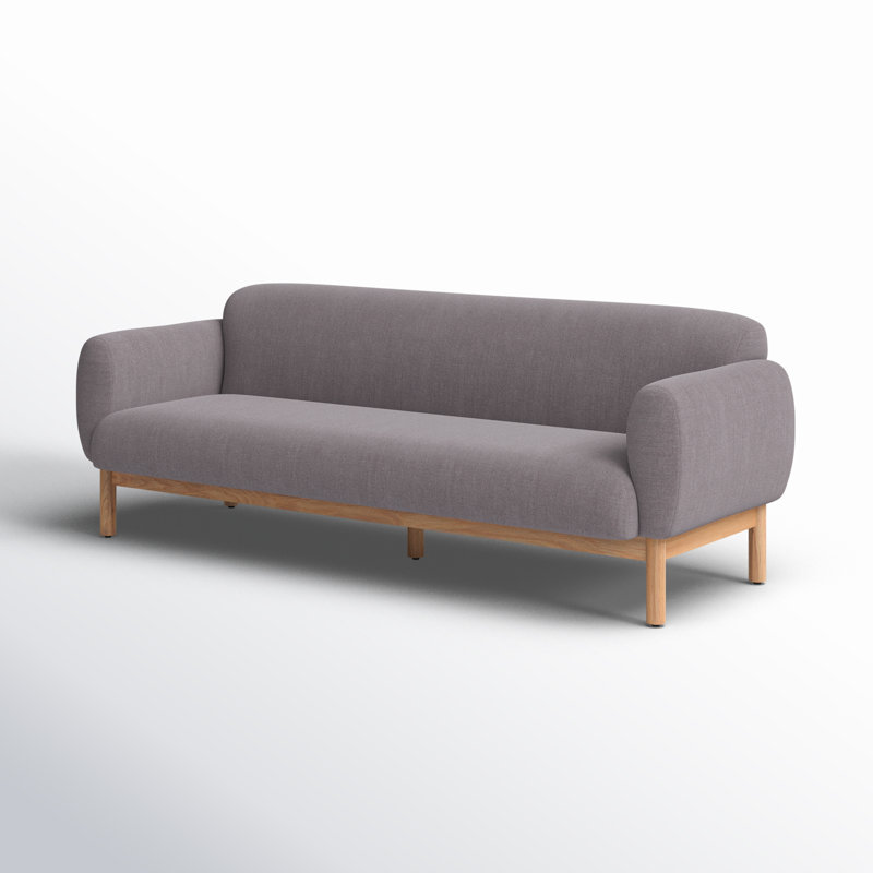 Tulum Sofa, 87" W, Metro Gray Linen Blend