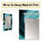 Turquoise Black Opt Art In - Op Art Decorative Mirror, Modern Large Wall Mirror, Printed Metal Art-659758347