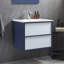Ensemble de meuble-lavabo mural simple avec plateau en céramique 24 po Anvay