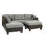 Canapé réversible avec repose-pieds Giuliana-457594068