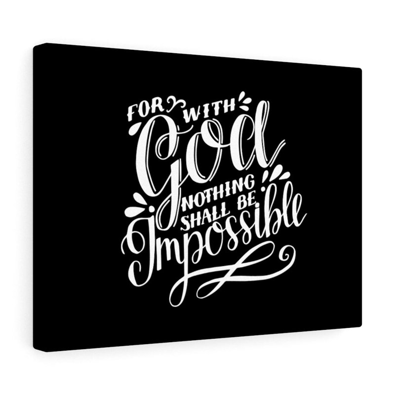 Nothing Shall Be Impossible - Wrapped Canvas Print, 30cm H x 41cm W