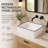 16" x 12" White Ceramic Rectangular Vessel Bathroom Sink with Black Trim - Modern Above-Counter Vanity Basin for Contemporary Bathrooms-94372983