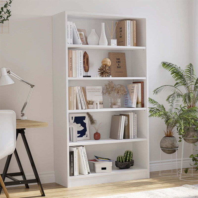 Bibliothèque standard Cremorne, Blanc, (4 tablettes) H 48 po x l 33 po x P 11,6 po