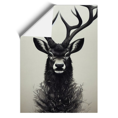 A Stag - Graphic Art
