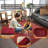 Hand Knotted Loom Wool Eco-Friendly Area Rugs -Rectangle, Dark Red Color, Plain Solid Design, High Pile Thick Handmade Anti Skid Area Rugs for Living Room, Bed Room-661537007