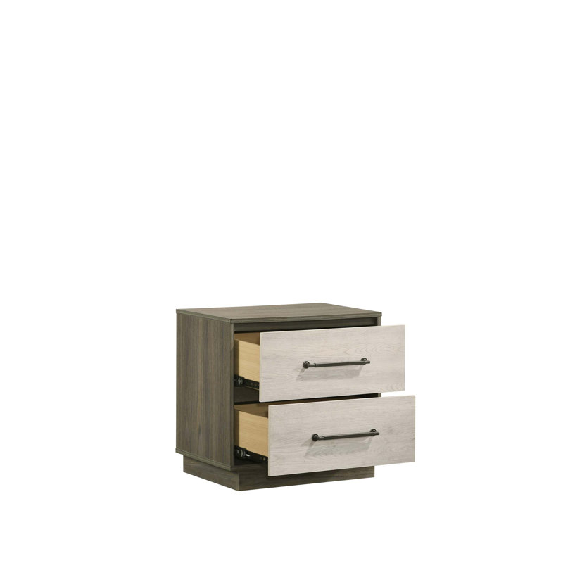 Modern Style 2-Drawer Night Stand