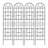 2 Pack Metal Garden Trellis