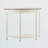 Scotty Semi-Oval Top Solid Wood Console Table in White Finished, 31.5'' H X 41.5'' W X 16'' D
