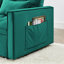Lit polyvalent de 54,33 pouces, 3 choix de longueur. Lit escamotable moderne en velours avec dossier réglable. Pour une sensation de bien-être. Coutures fines. Options. Tissu doux et pieds en plastique. 2 coussins. Salon