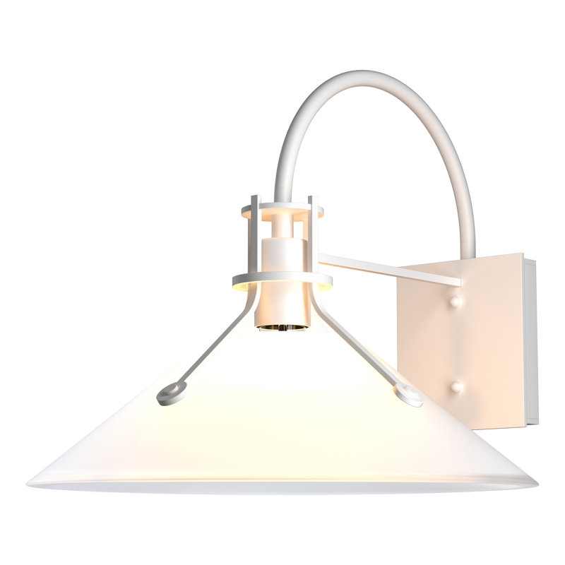 Aluminum Wall Light, Frosted Glass