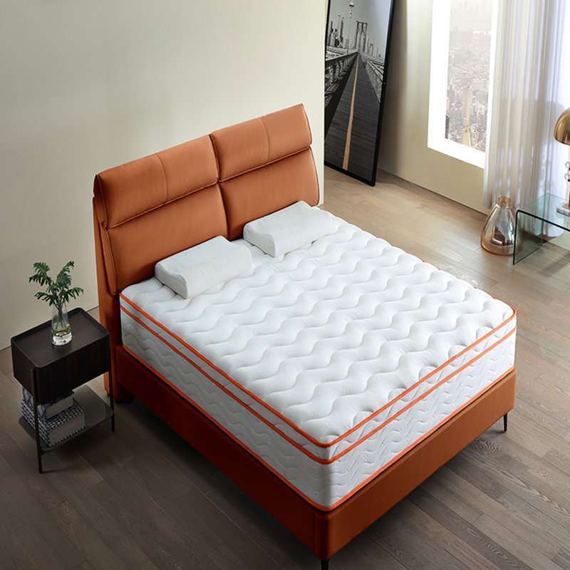 Matelas double 10 po avec mousse à mémoire de forme et ressorts ensachés individuels, mi-ferme, relief, isolement du mouvement, doux et confortable, tailles multiples dans un sommier, fibre de verre, respirant,