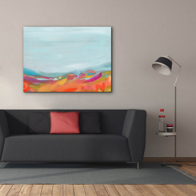 «Aqua Sky» par Jenny Westenhofer, H 40 po x l 54 po x P 1,5 po