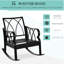 Chaise berçante en aluminium pour l'extérieur