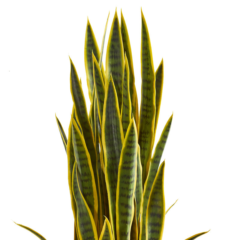 Sansevieria Artificial Plant in Slate Planter