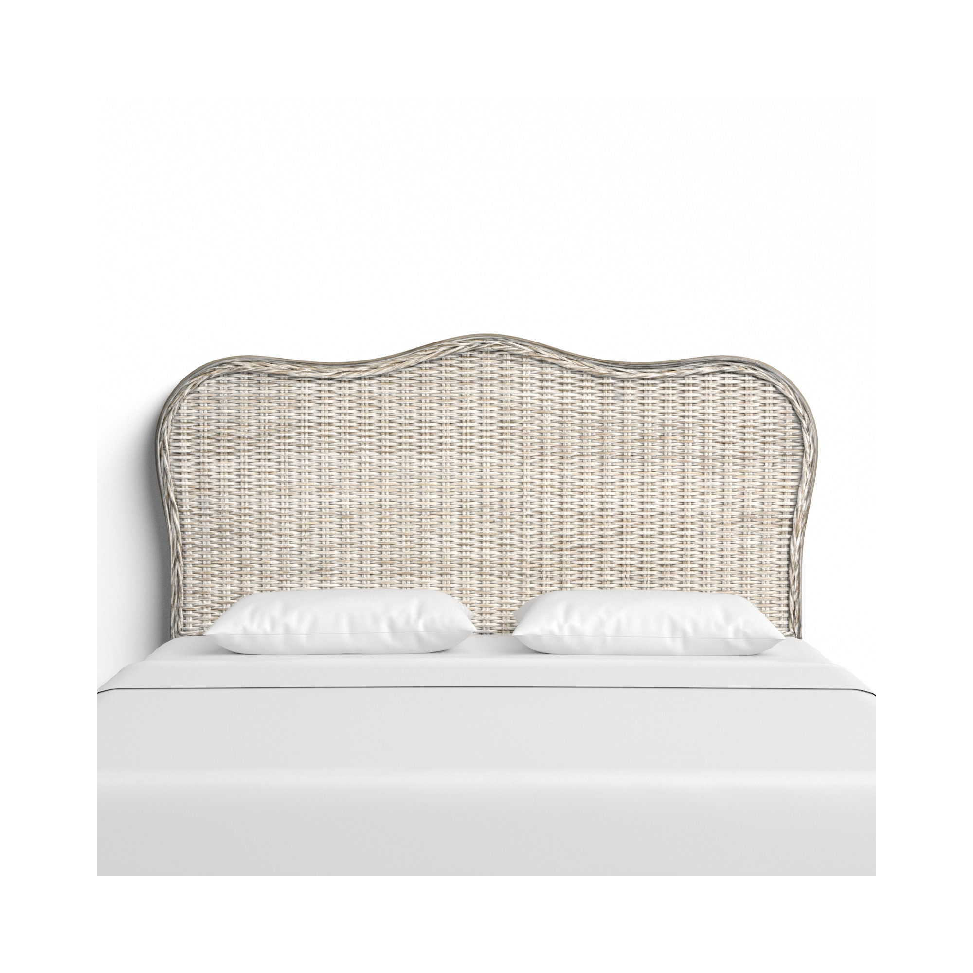 Litchford Headboard, King, White Washed