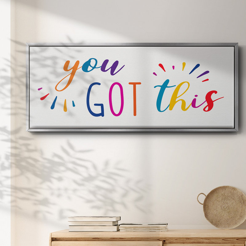 Rainbow Got This - Toile encadrée, H 12 po x l 30 po