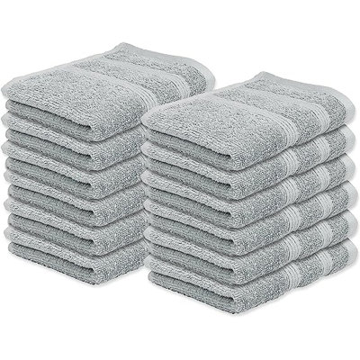 Kaufman - débarbouillette de qualité supérieure (13 x 13 pouces) 100% coton filé à l'anneau, très absorbante, durable