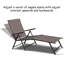 Chaise longue pliante inclinable Soileau