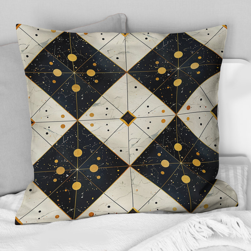 Coussin Gold, H 18 po x l 18 po