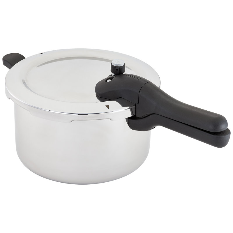 Judge Stainless Steel Pressure Cooker 5l, (25cm) With Steamer Basket, Great Healthier And Quicker Cookware, Suitable For All Hob Types