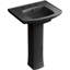 Lavabo de salle de bain rectangulaire en porcelaine vitreuse avec trop-plein Kelston®-51478269-51478267
