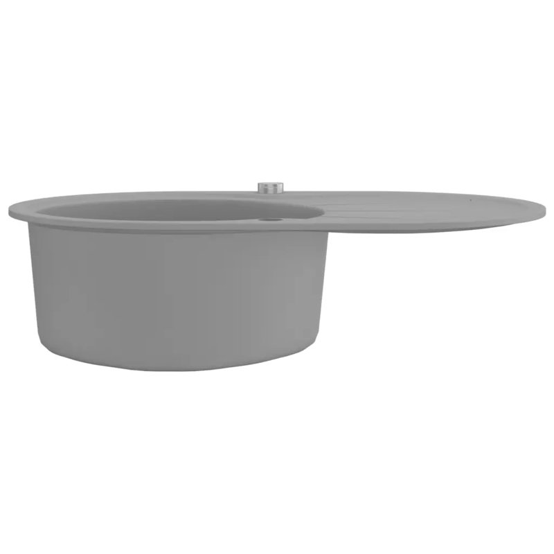 Belfry Kitchen Nala W Single Bowl Kitchen Sink, Grey