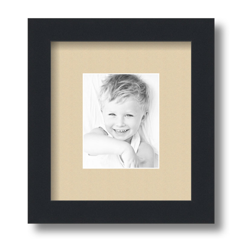 Cadre photo noir satiné Arttoframes, Bord de mer