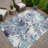 Machine Washable Indoor/Outdoor Molewski ACN2340 Floral Rug-1905056847