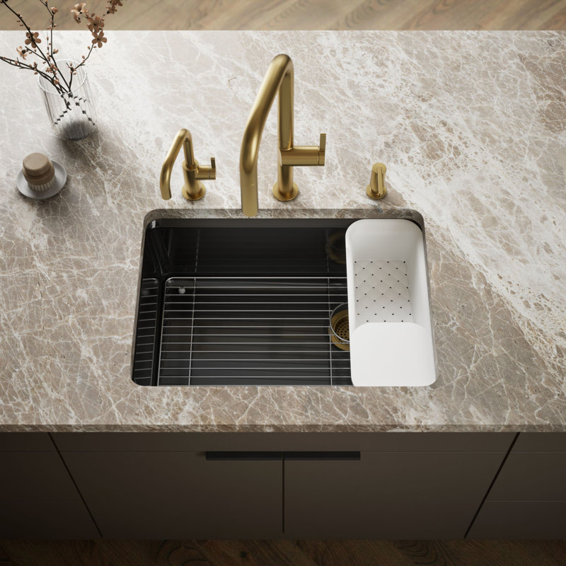 Riverby® 27"L x 22"W Kitchen Sink, Black