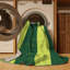 Tapis vert à carreaux lavable à la machine-1526620415