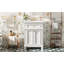 Meuble-lavabo 24 po avec lavabo en céramique, armoire de salle de bain avec portes à fermeture douce et tablette réglable